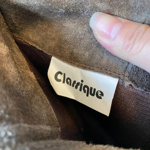 Classique Leather Upper Knee High Boots Women Size 8.5 - Picture 3 of 6